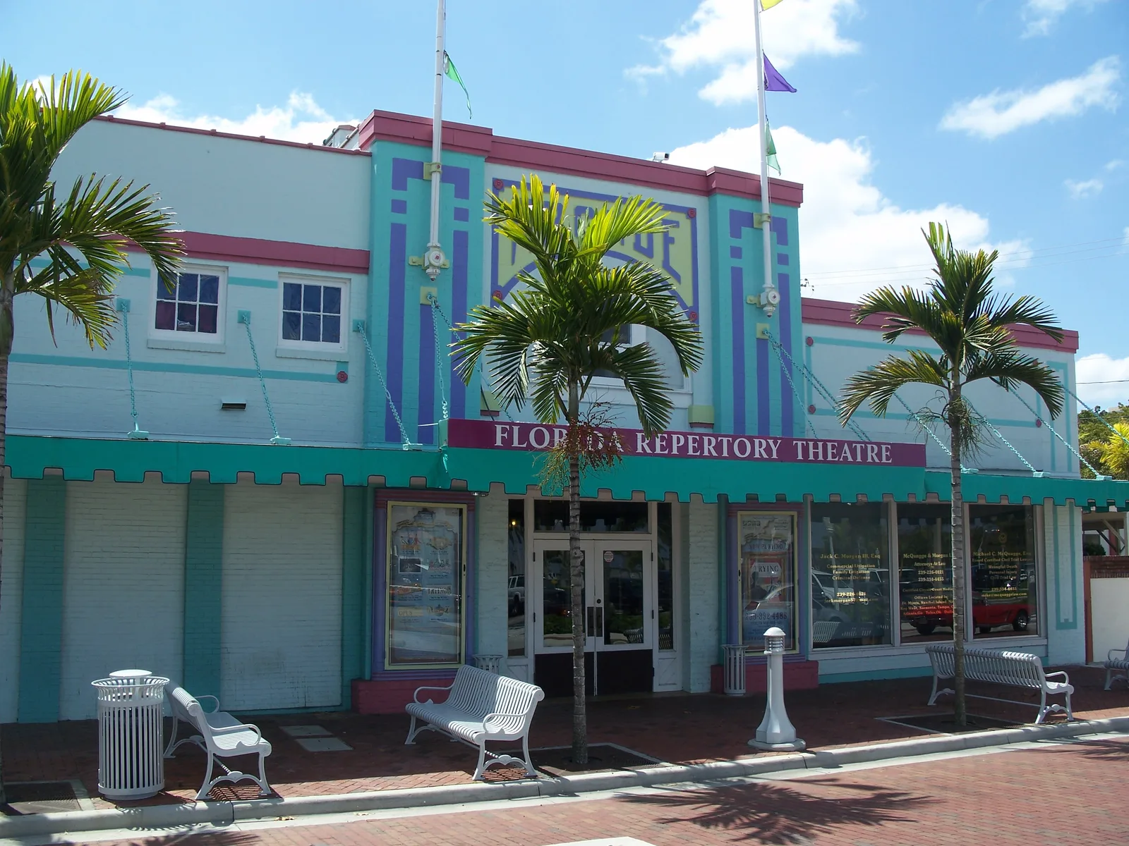 Florida Repertory Theatre's Historic Arcade Theatre on Bay Street in downtown Fort Myers.
