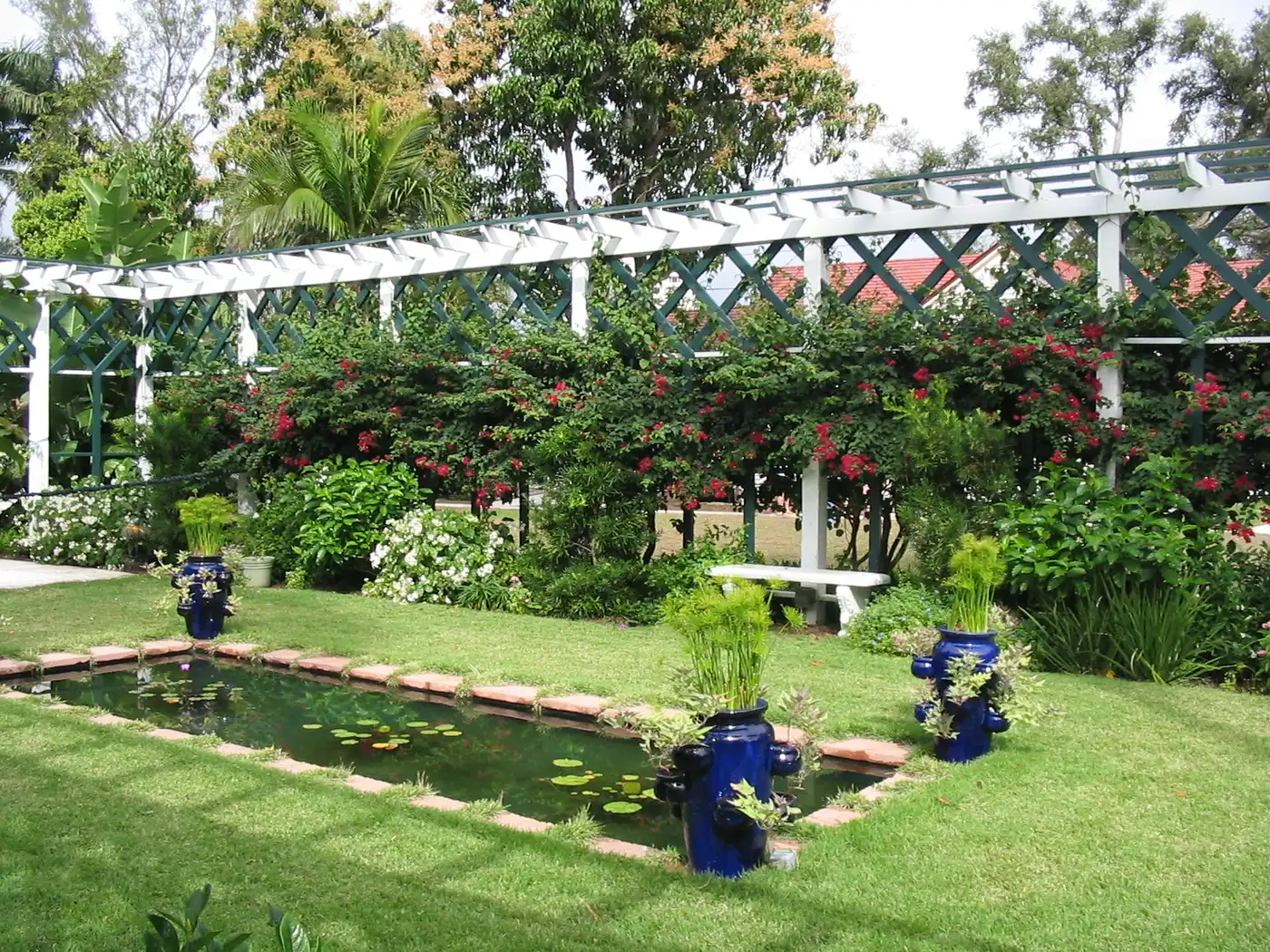 The Moonlight Garden at the Edison and Ford Winter Estates in Fort Myers, designed for Mina Miller Edison.